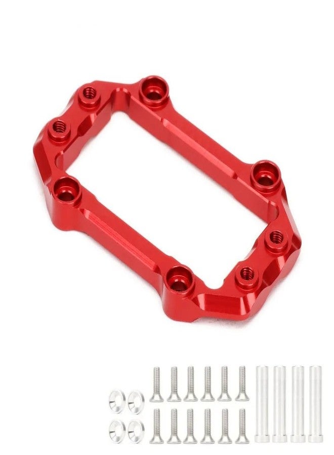 UURCSKY حامل سيرفو التوجيه المصنوع من الألومنيوم لسيارات ARRMA 6S 1/7 Fireteam Mojave 1/8 Kraton Notorious Outcast Typhon Talion، قطع غيار بديلة لـ AR320193 و AR320430 (أحمر) - Image 2